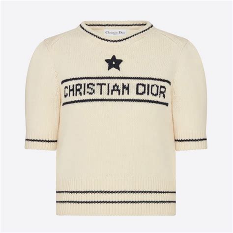 'christian dior' short-sleeved sweater|christian dior sweatshirt women.